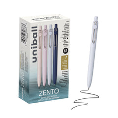 uniball Zento pack frontal de 12 bolígrafos con apariencia profesional y ahorro