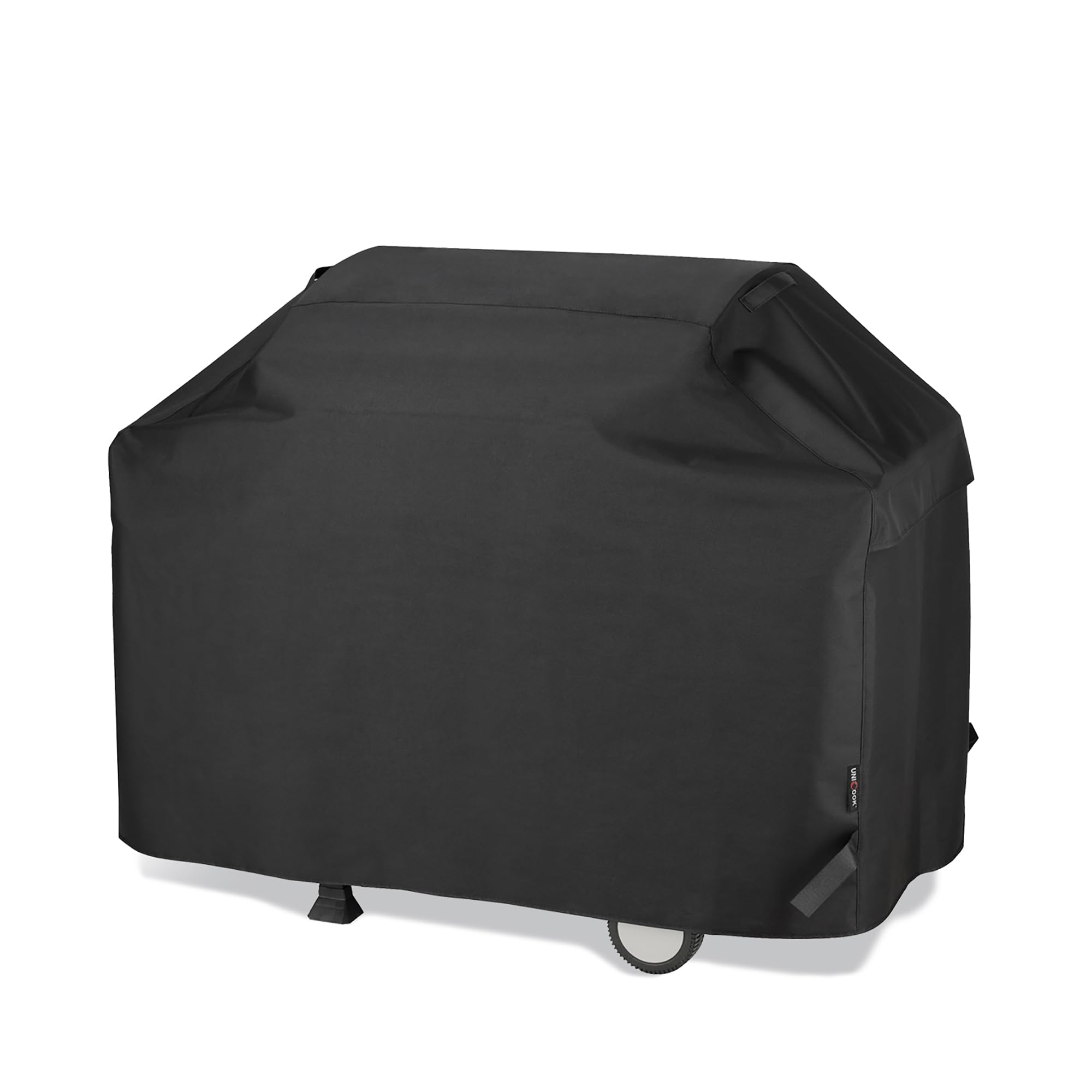 Unicook front view of 65-inch cover protecting grill, durable protection
