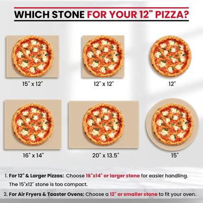 Unicook stone in oven with pizza demonstrating even heat distribution and browning