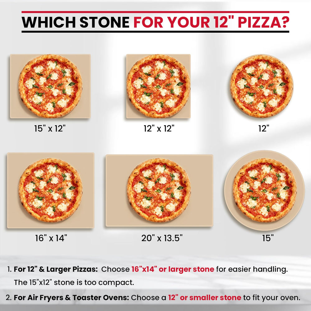 Unicook stone in oven with pizza demonstrating even heat distribution and browning