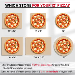 Unicook stone in oven with pizza demonstrating even heat distribution and browning
