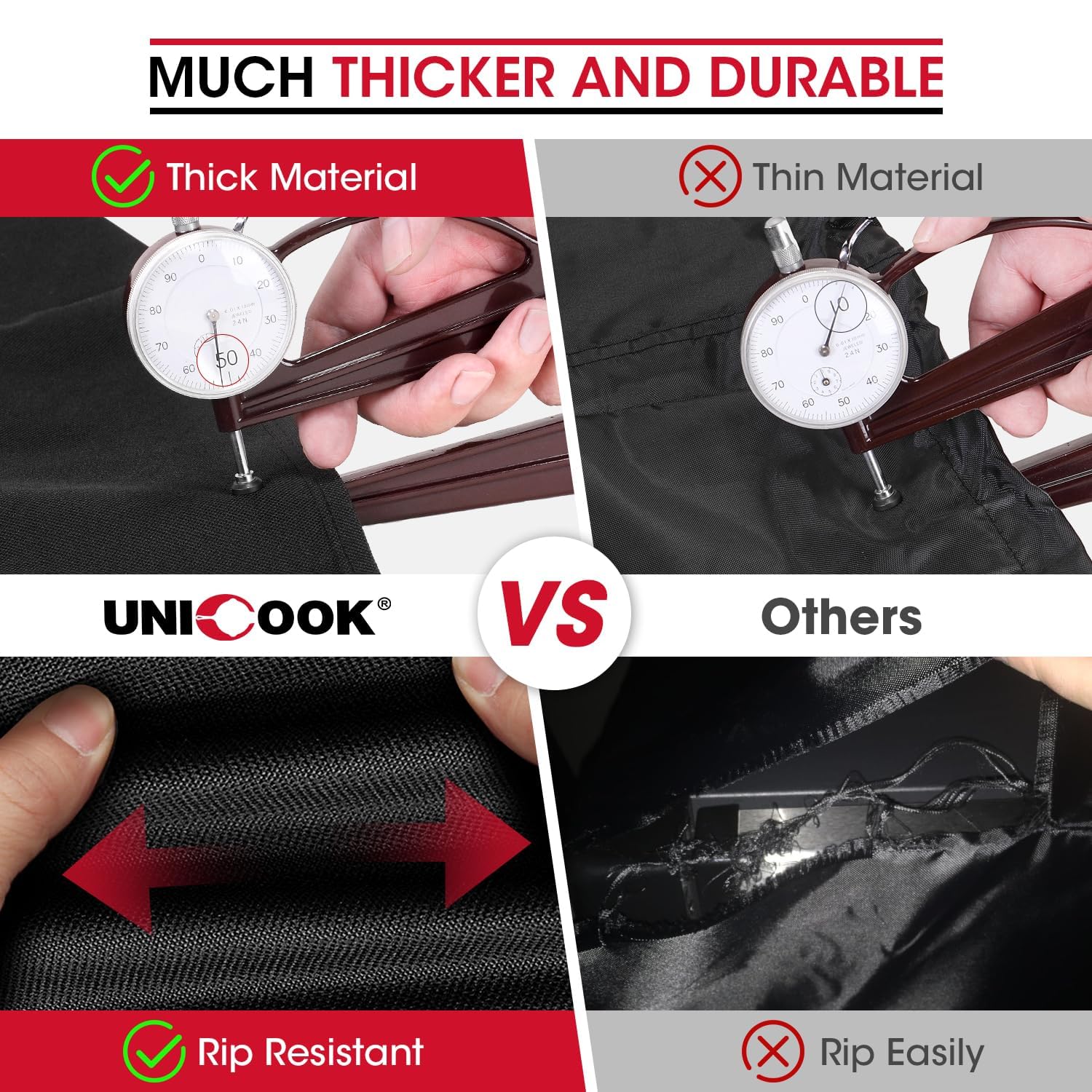 Unicook cover leaving wheels accessible, allows grill movement