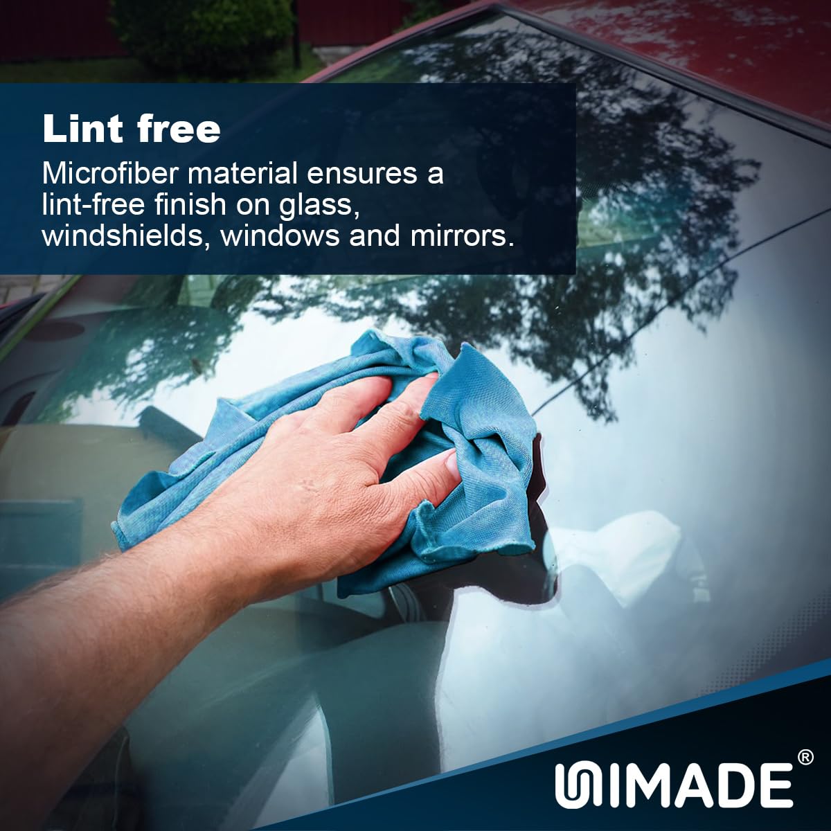 UNIMADE paño junto a regla para comparar tamaño práctico
