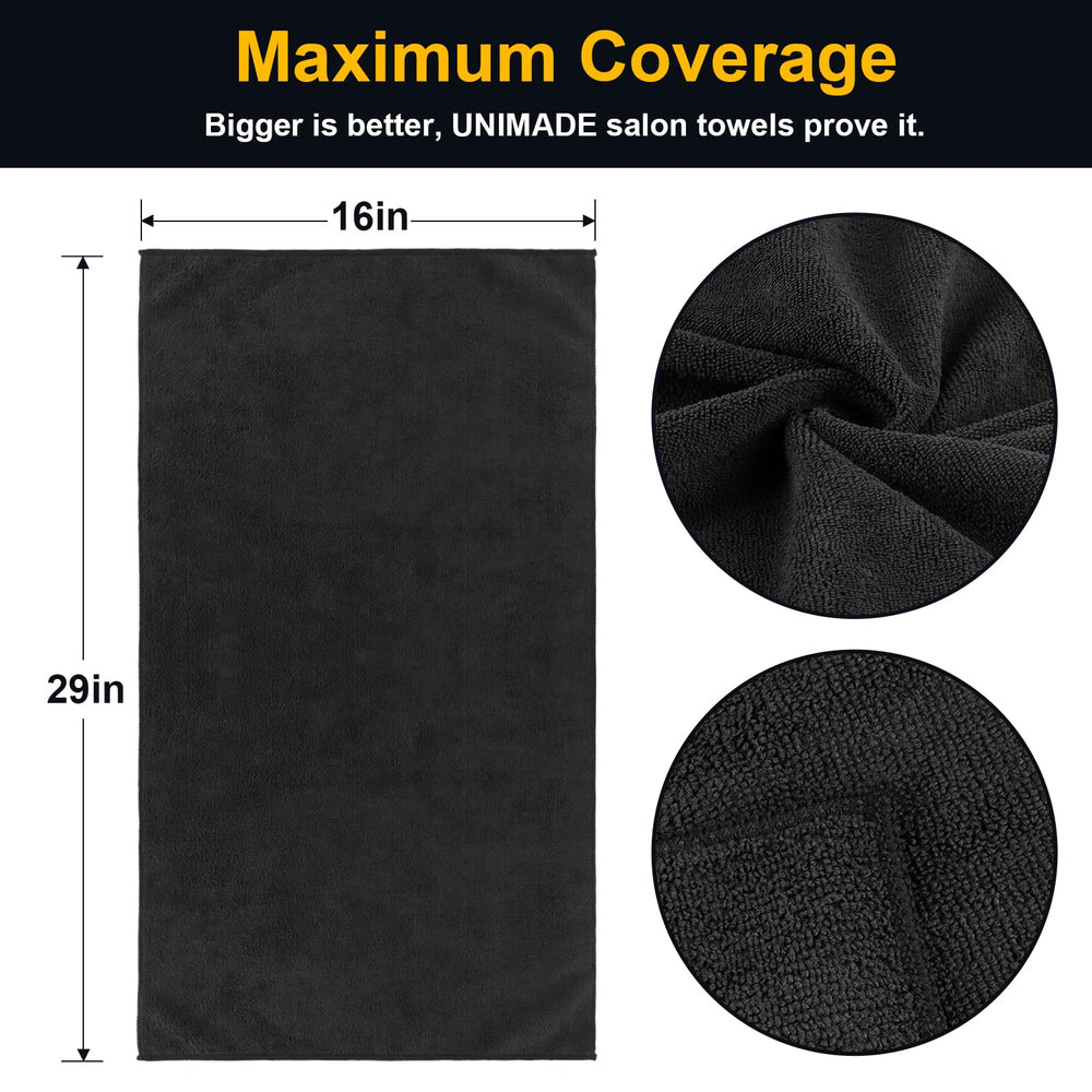 UNIMADE textura de microfibra en primer plano que mejora la absorción