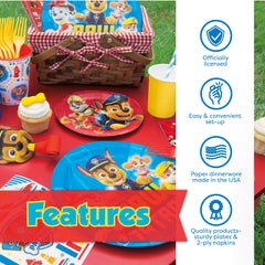 Unique Paw Patrol manos de niños sosteniendo máscaras, diversión y recuerdo