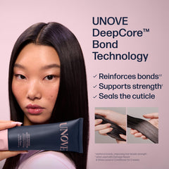 UNOVE aplicación de mascarilla en mano mostrando uso rápido y práctico