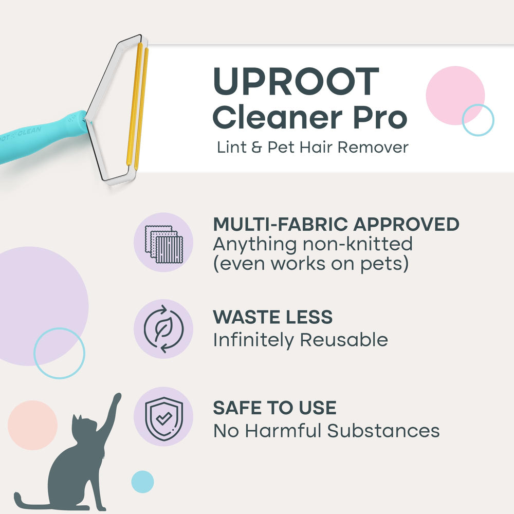 Uproot Clean textura de la cuchilla mostrando eficacia para fibras incrustadas
