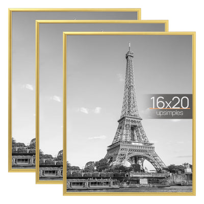 upsimples gold frame front view showing clean display and elegant finish