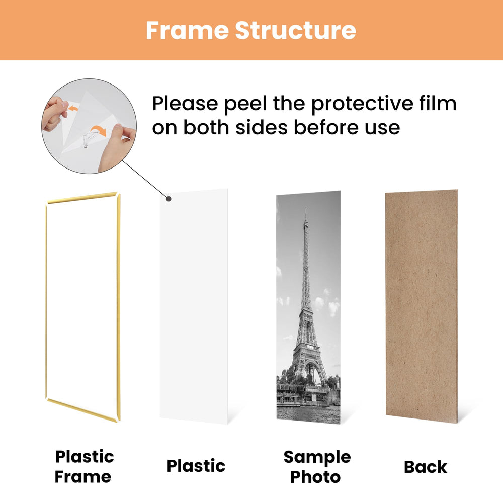 upsimples frame back with hangers ready for vertical or horizontal mounting