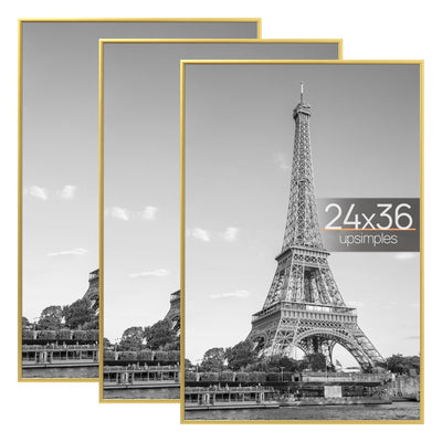 upsimples gold frame front packaging showing three frames and modern finish benefit display-ready