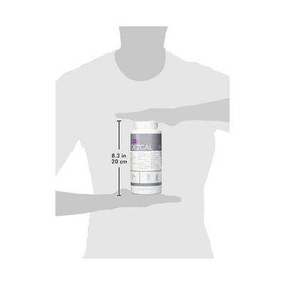 Urnex Dezcal solution running through espresso machine during descaling