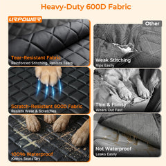 URPOWER side flap zipper detail allowing easier dog entry and door protection