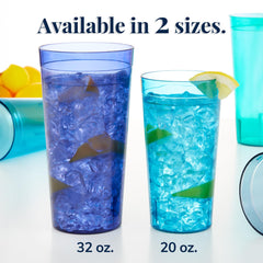 US Acrylic vasos apilados ahorrando espacio, organización práctica