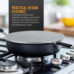 U.S. Kitchen Supply comfort grip handle shown for safe placement and secure control