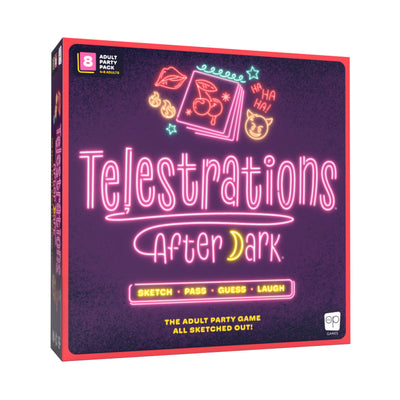 USAOPOLY box front showing game title and adult party fun benefits