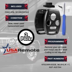 USARemote interior vacío listo para trasladar tu placa y batería originales