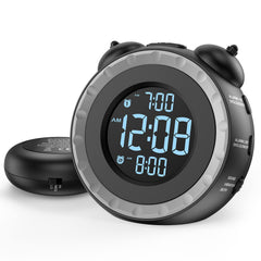 uscce vista frontal del reloj con panel legible y botones claros, facilita el uso