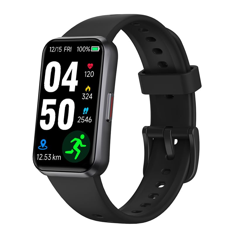 USMECBL pulsera frontal con pantalla OLED visible y lectura clara