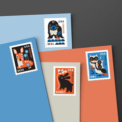 United States Postal Service impresión y textura del papel del sello que resalta durabilidad