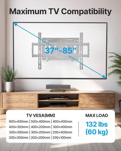 USX STAR back-of-TV VESA plate with bolts demonstrating broad VESA compatibility