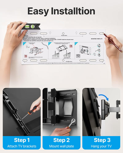 USX STAR mount secured to a 16-inch wood stud showing strong, stable attachment