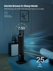Uthfy ventilador en dormitorio creando ambiente silencioso y fresco
