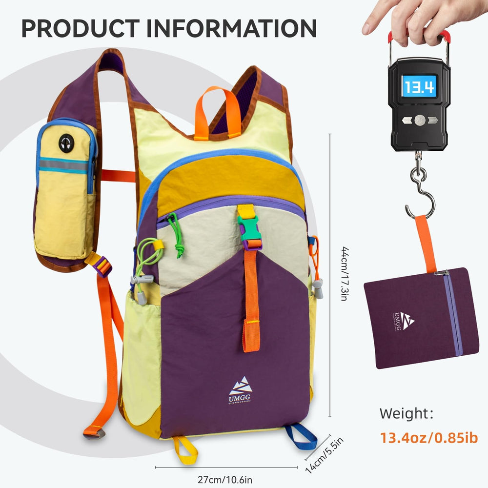 UtiaMiaoGonGo vista trasera con bolsillo oculto, seguridad para objetos de valor