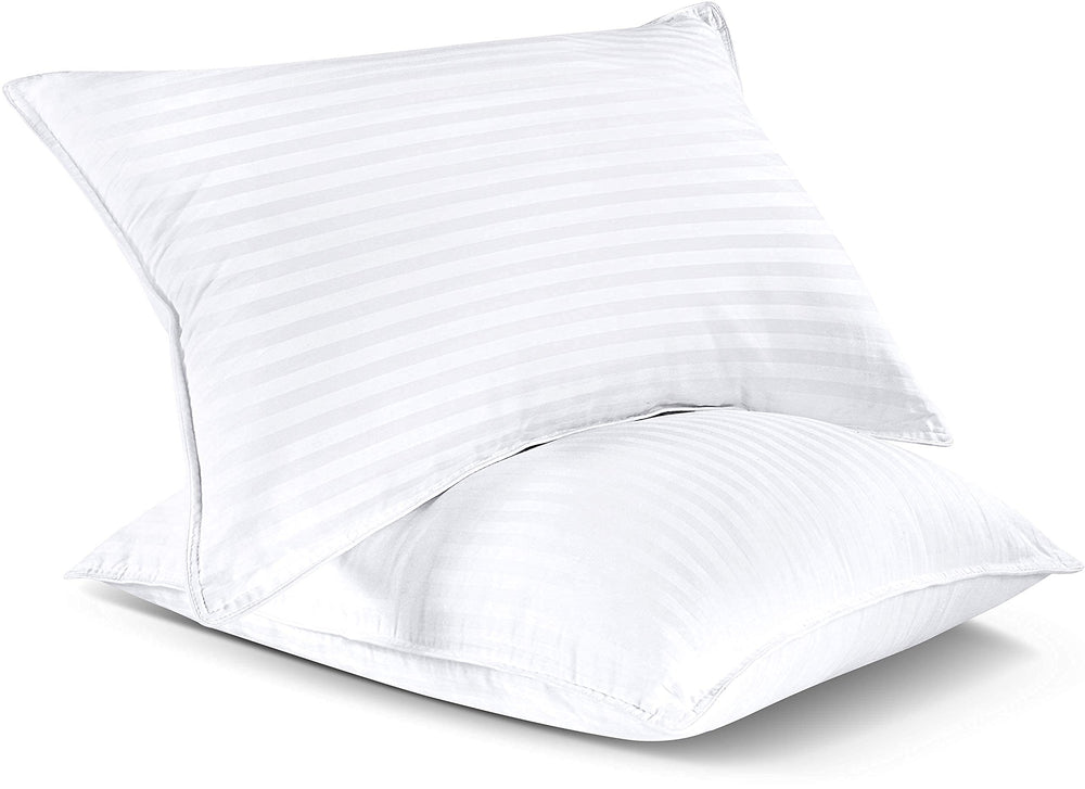 Utopia Bedding almohadas en cama tipo hotel recreando confort en el hogar