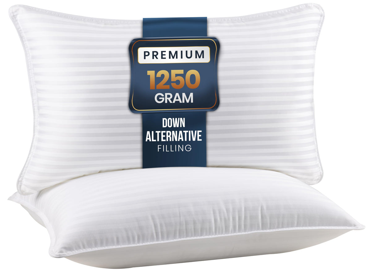 Utopia Bedding almohada king frontal mostrando forma y volumen por comodidad