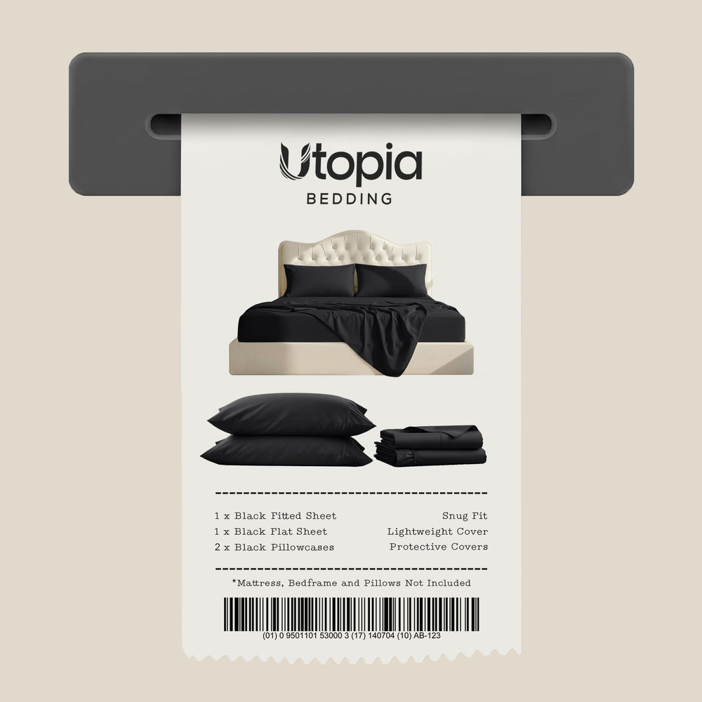 Utopia Bedding cama decorada en dormitorio mostrando aspecto hotelero y estilo