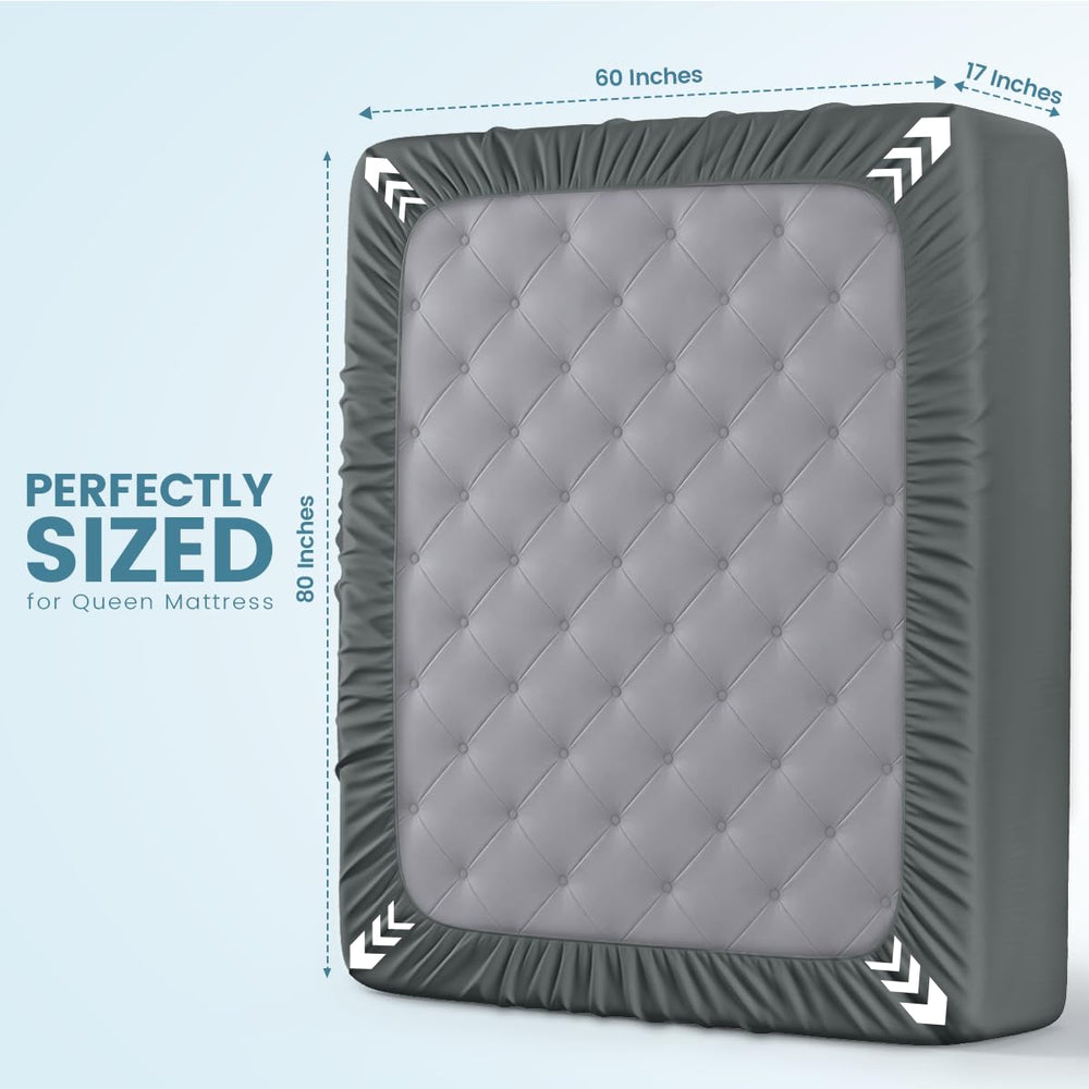 Utopia Bedding bolsillo profundo y elástico para colchones hasta 17"