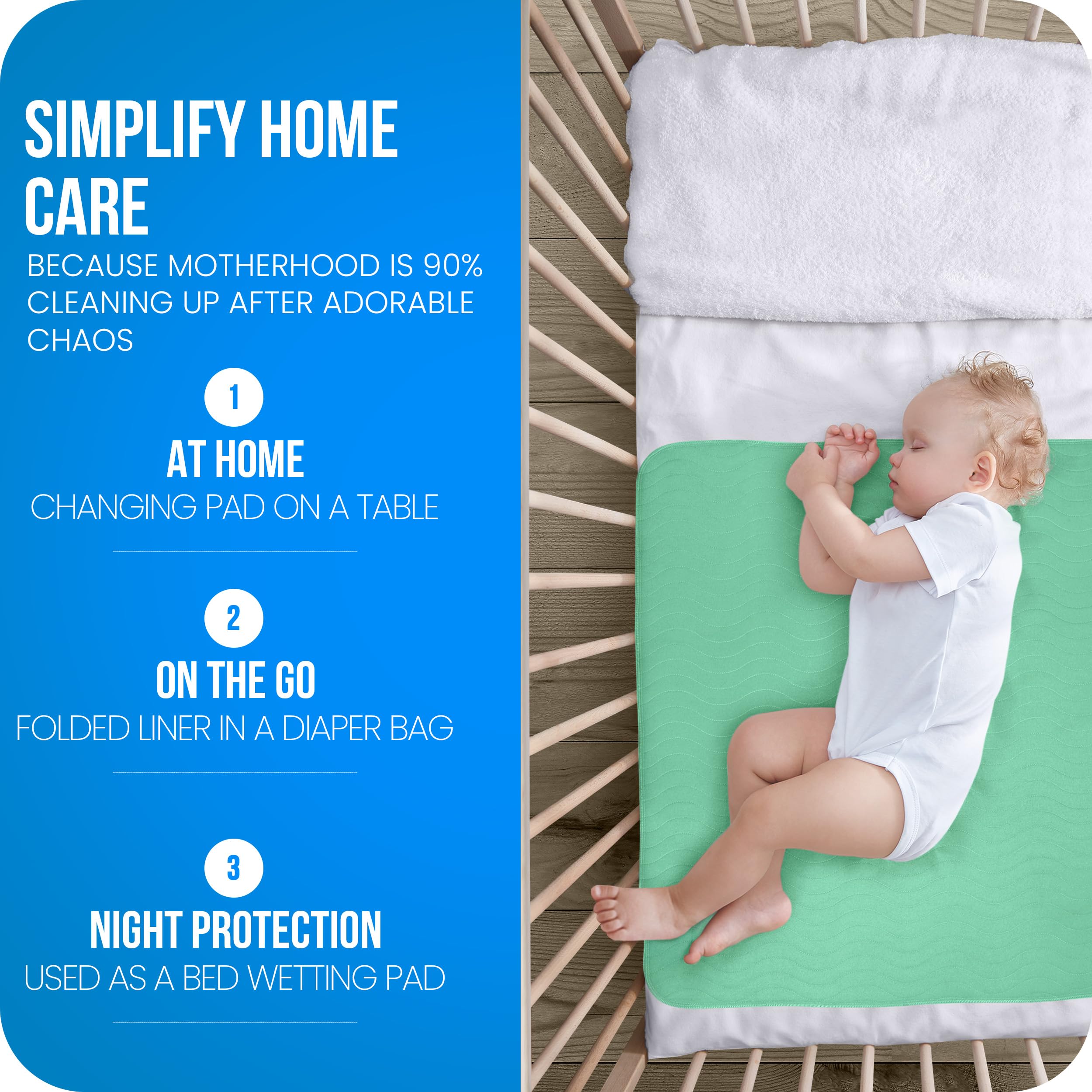 Utopia Bedding colocada sobre cama protegiendo colchón y sábanas eficazmente
