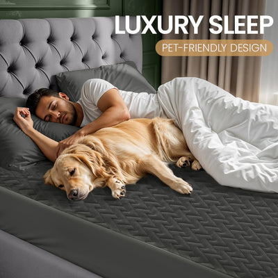 Utopia Bedding comparación mostrando ajuste en colchón de 17 pulgadas