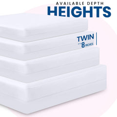 Utopia Bedding cierre de cremallera reforzada asegurando barrera completa