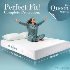 Utopia Bedding detalle de la cremallera para cierre seguro y ajuste