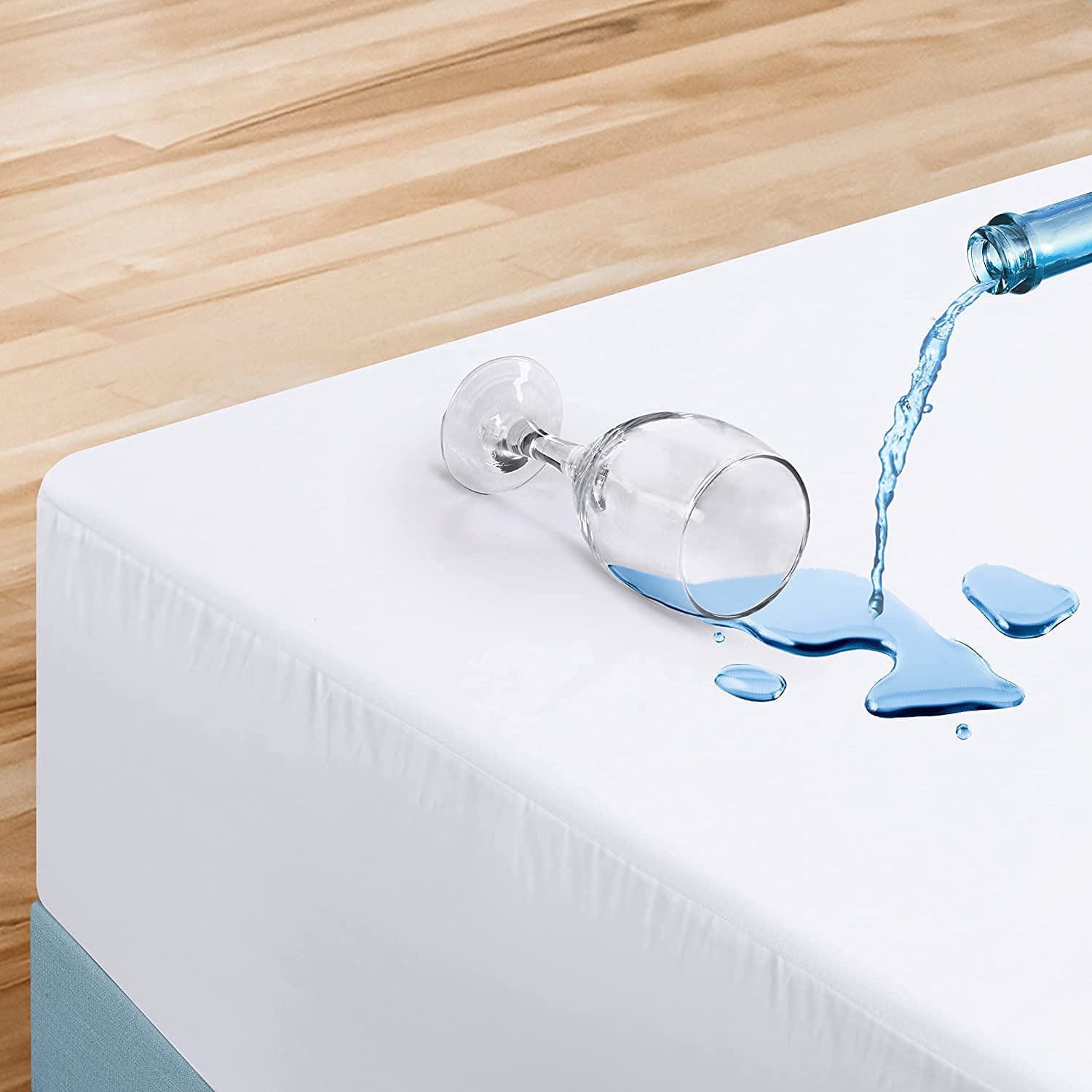 Utopia Bedding detalle de la cremallera, cierre seguro que evita fugas