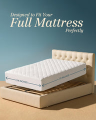 Utopia Bedding primer plano del acolchado que muestra mayor confort y loft