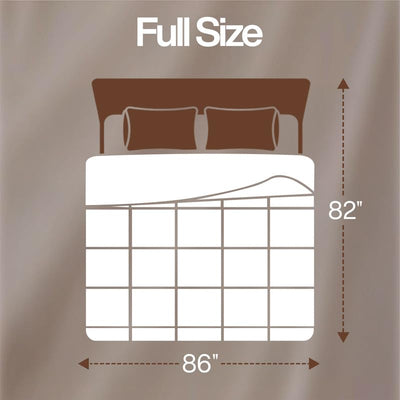 Utopia Bedding detalle de costura en cuadros que mantiene el relleno uniforme