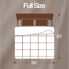 Utopia Bedding detalle de costura en cuadros que mantiene el relleno uniforme