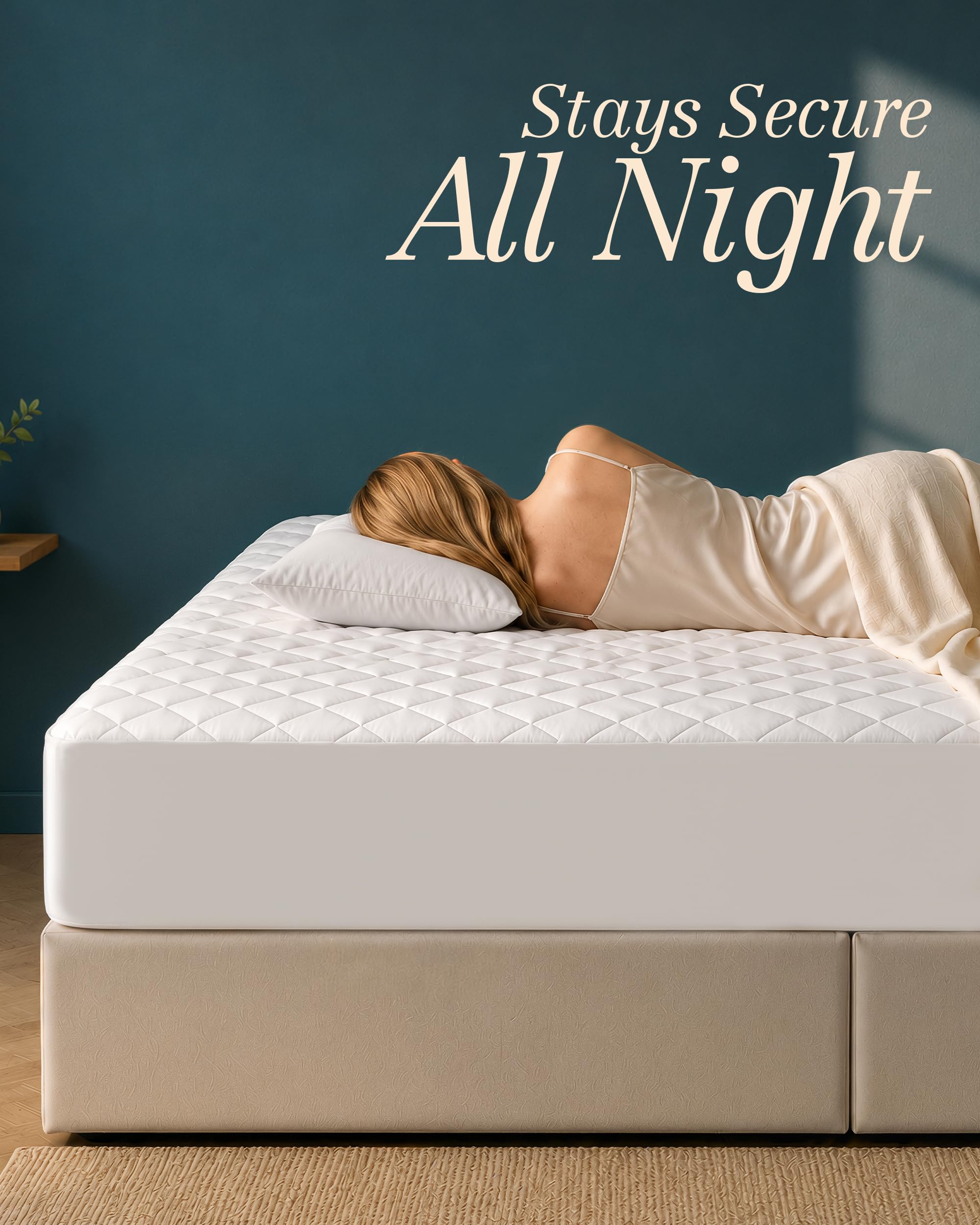 Utopia Bedding acercamiento al relleno de fibra que añade loft ligero y comodidad adicional