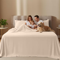 Utopia Bedding primer plano de la textura, tacto suave y duradero