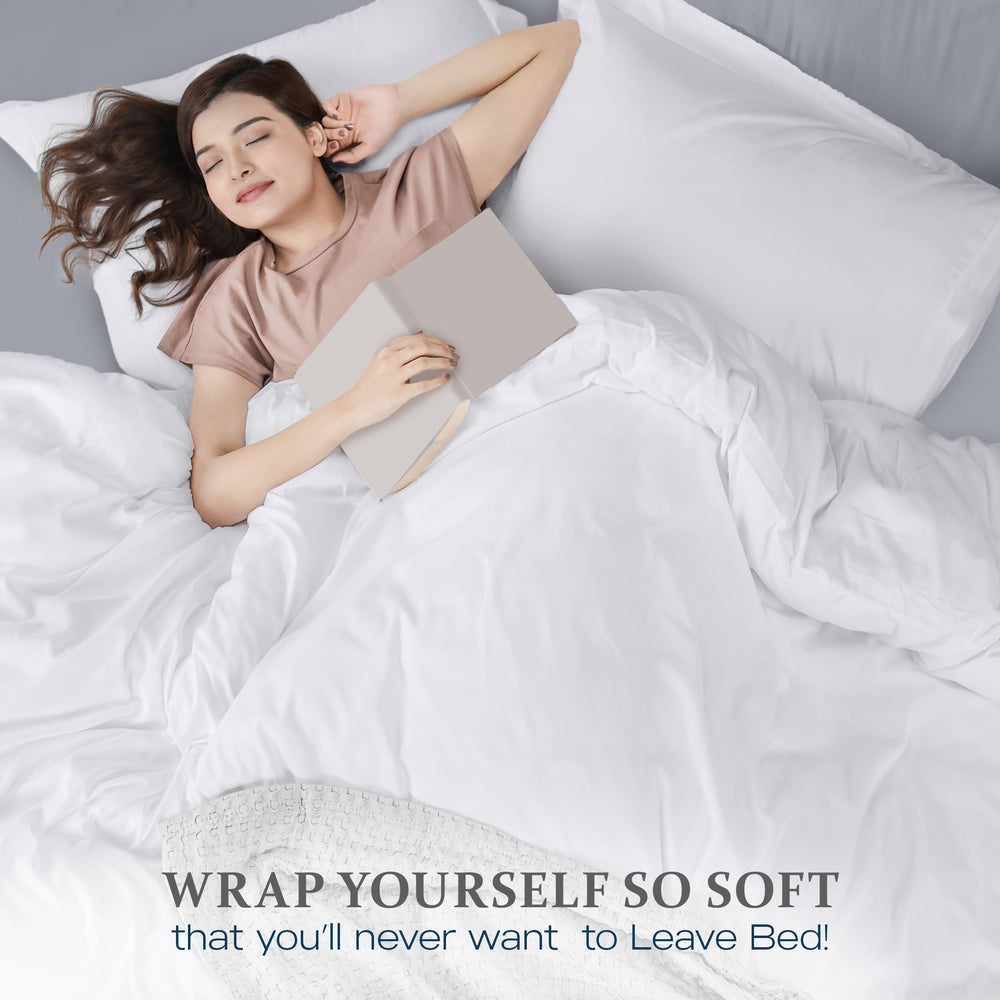 Utopia Bedding embalaje e instrucciones de lavado, cuidado sencillo y recomendable
