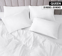 Utopia Bedding funda colocada sobre almohada, acabado ordenado y protegido