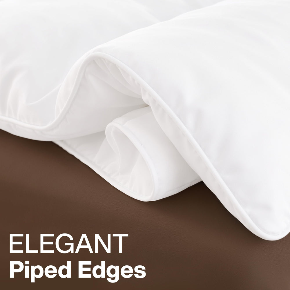 Utopia Bedding etiqueta con instrucciones de cuidado para lavado fácil y duradero