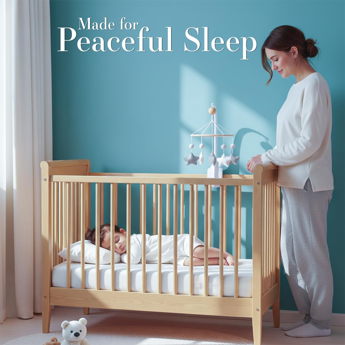 Utopia Bedding etiqueta con instrucciones de lavado y cuidado fácil