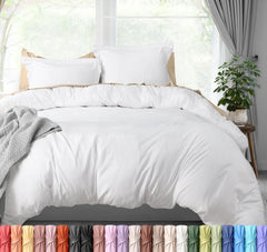 Utopia Bedding vista frontal de funda nórdica Queen, aspecto pulido y acogedor