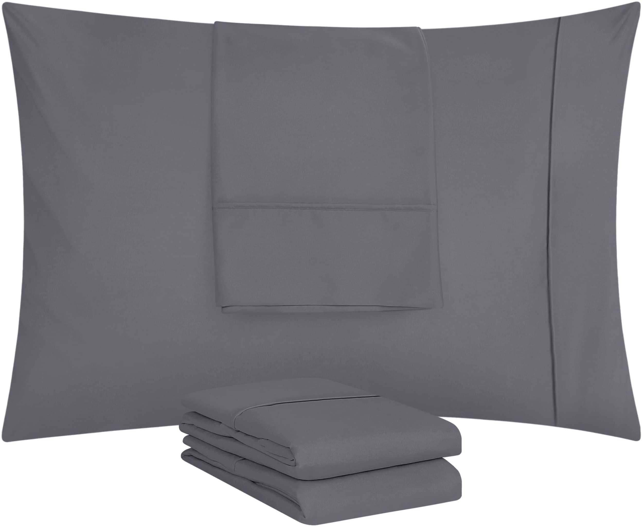Utopia Bedding funda colocada en almohada King, ajuste ceñido y limpio