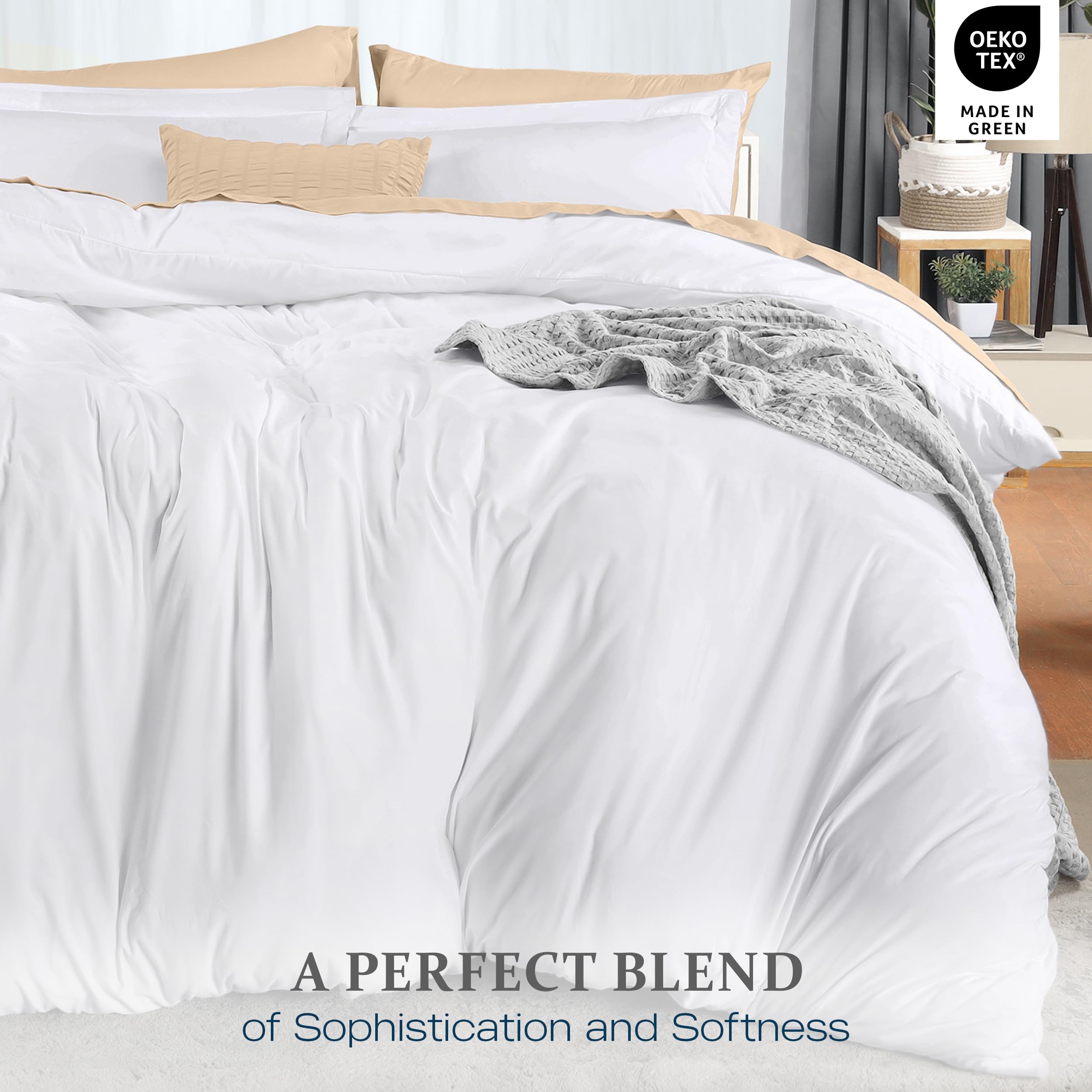 Utopia Bedding fundas de almohada con volante, acabado decorativo y elegante