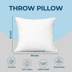Utopia Bedding inserts styled on a sofa demonstrating plump support and decor refresh benefit