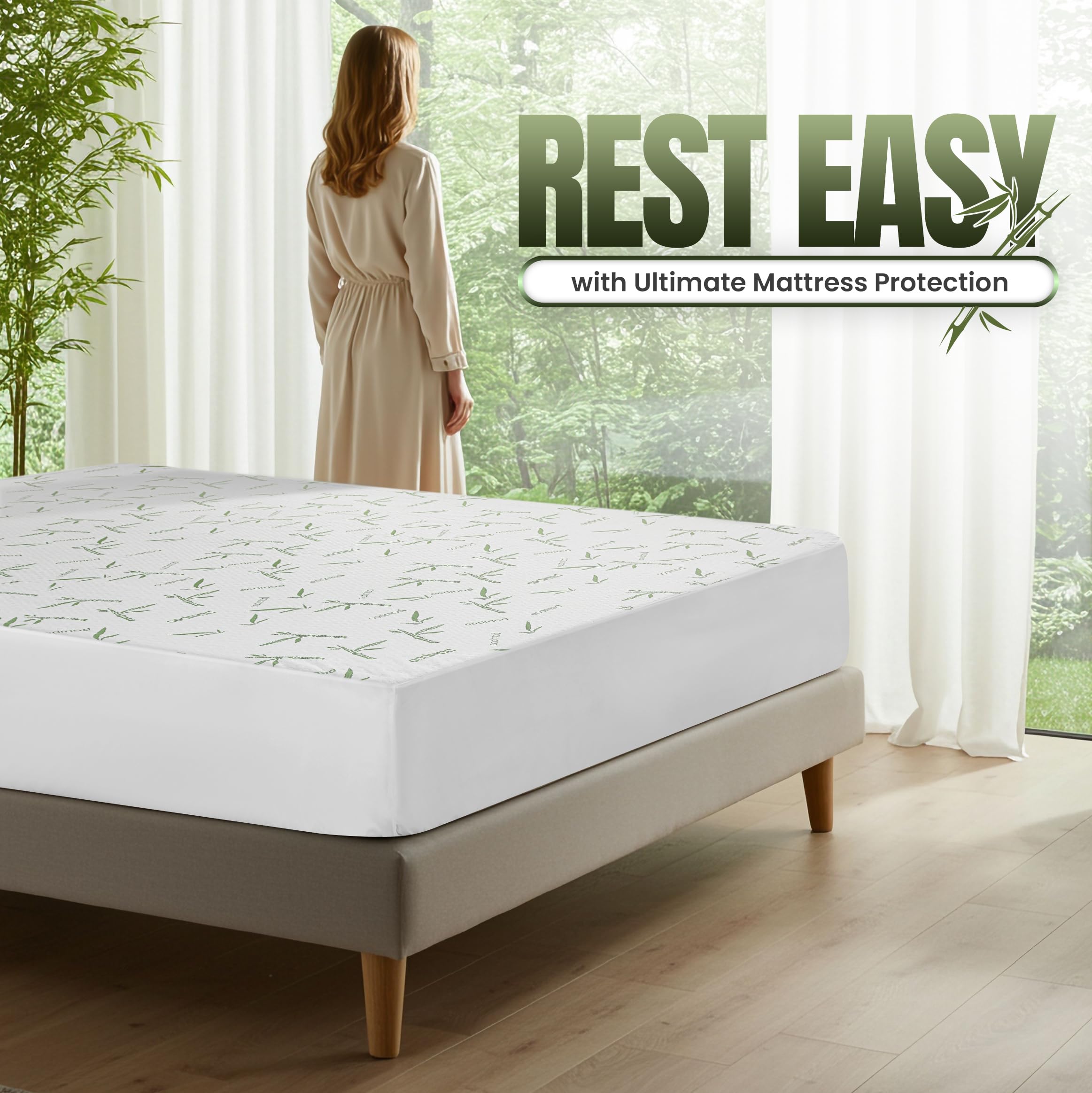 Utopia Bedding etiqueta de cuidado y lavado para mantener la impermeabilidad